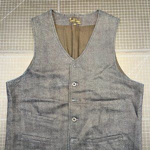 By Robert James NYC Denim Vest 42 Large